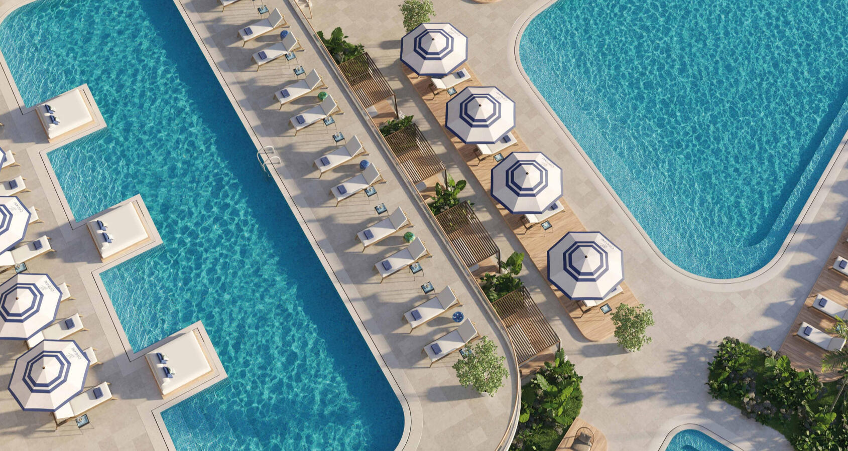 Vista a la piscina